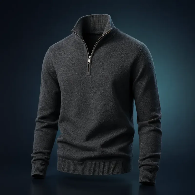 Quarter-Zip Knit Sweater product image